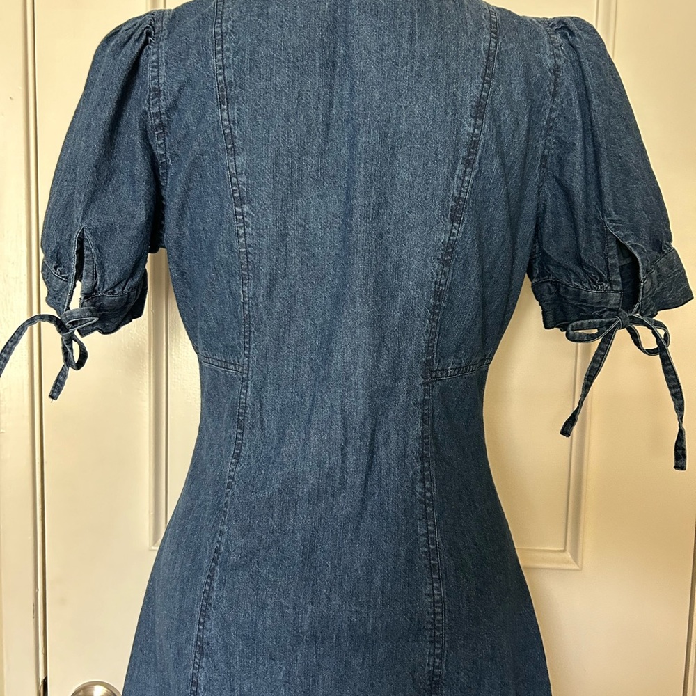Sim & Sam Denim Button-Up Dress. Size XL. - Picture 7 of 8
